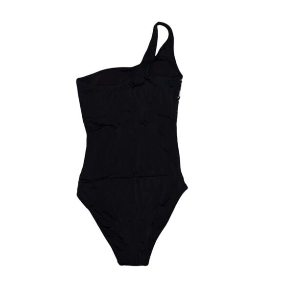 NWT Andie Black Nantucket One Shoulder One Piece Swimsuit Size M - Picture 2 of 8